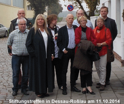 Stiftungstreffen am 11.10.2014 in Dessau-Roßlau
